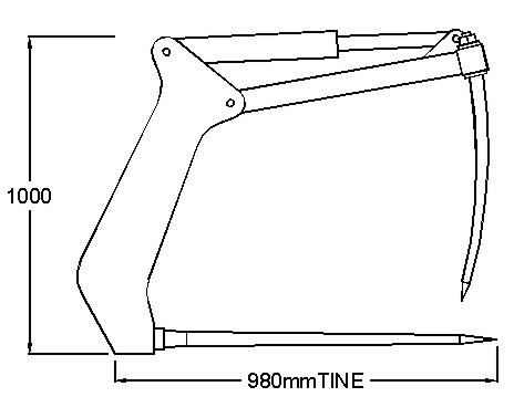 power manure fork drawing